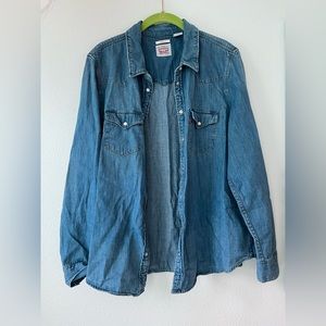 LEVI'S Denim Shirt Essential Western XL